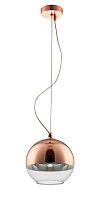 Светильник подвесной Crystal Lux WOODY SP1 D200 COPPER