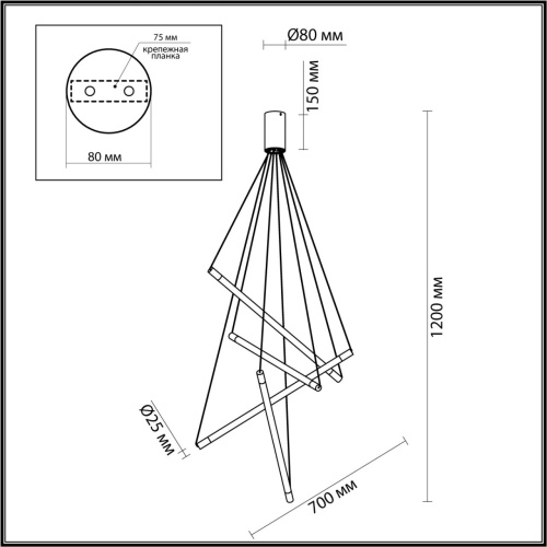 Подвесной светильник Odeon Light SPARKY 4369/40L фото 3