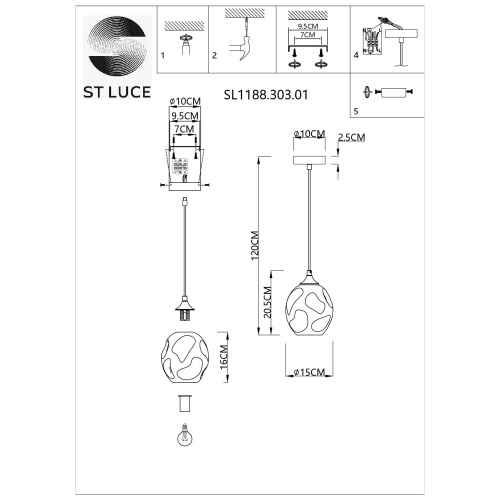 Подвес ST Luce IDESIA SL1188.303.01 фото 7