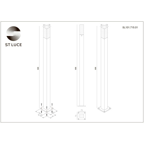Светильник уличный наземный SL101.715.01 фото 3