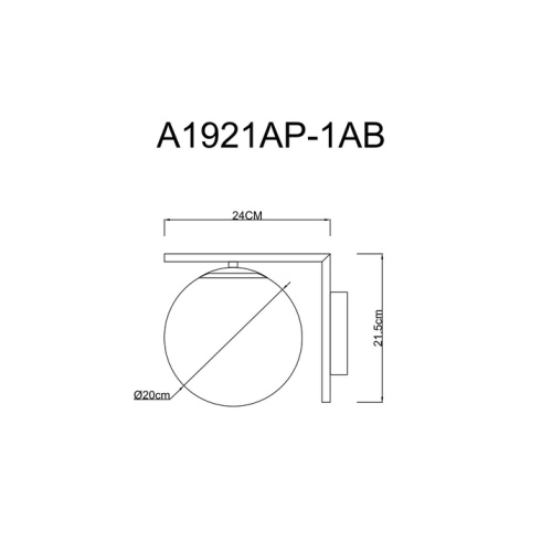 Бра Arte Lamp BOLLA-UNICA A1921AP-1AB фото 5