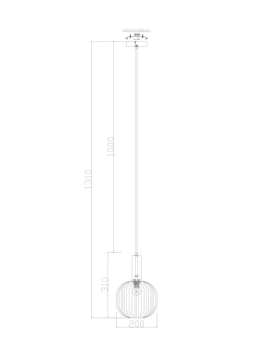 Подвесной светильник Freya FR8012PL-01AM фото 4