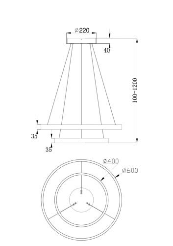 Подвесной светильник Maytoni Rim MOD058PL-L55BS4K фото 8