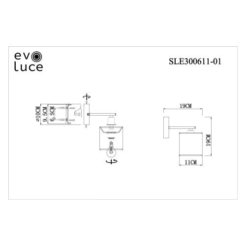 Бра Evoluce Essenza SLE300611-01 фото 3