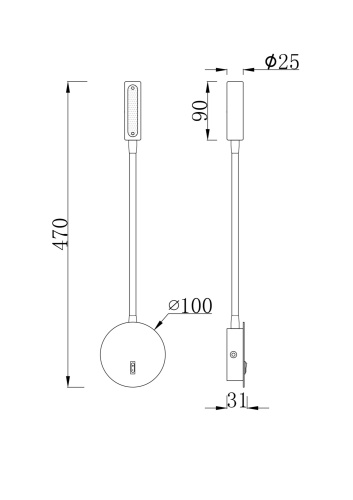 Бра Maytoni Stem C035WL-L3CH3K фото 9