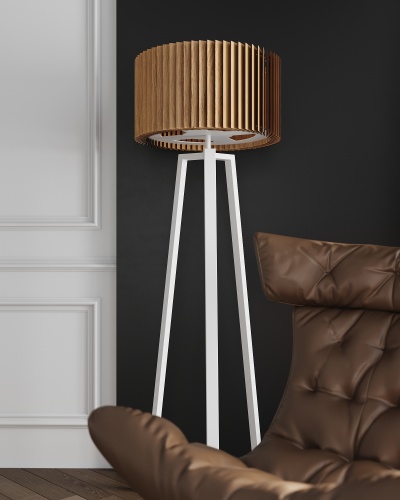 Напольный светильник Woodled Rotor Floor Lamp , дуб , Белый R-T-01-01 фото 3