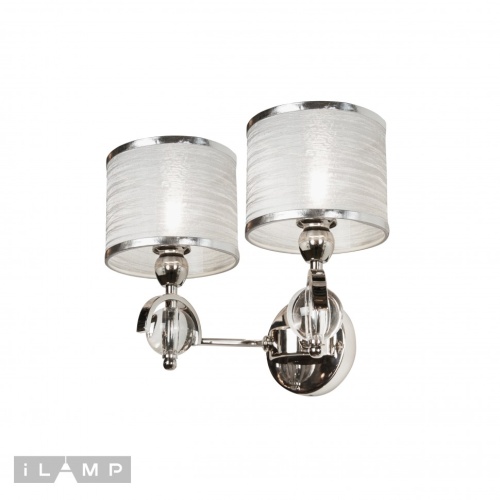 Бра iLAMP Chelsea W2400-2 Nickel фото 4