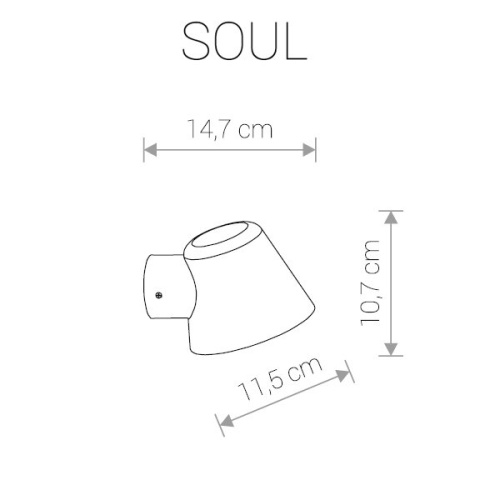 Cветильник уличный фасадный SOUL 9555 фото 3