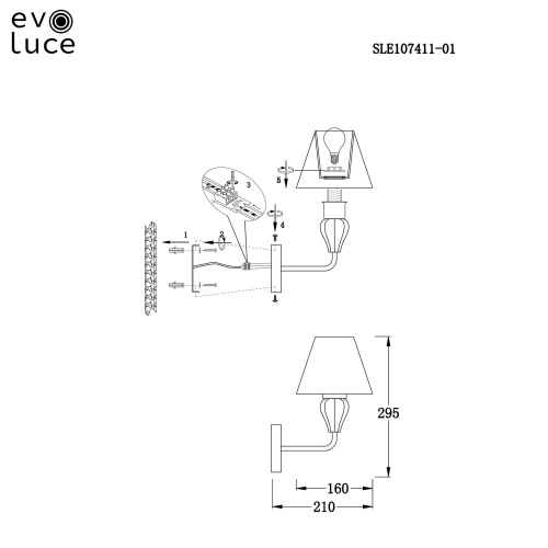Бра Evoluce DALIDA SLE107411-01 фото 8