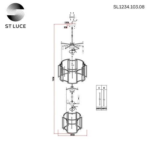 Подвесная люстра ST Luce Cosenza SL1234.103.08 фото 6