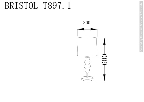 Настольная лампа BRISTOL T897.1 фото 4