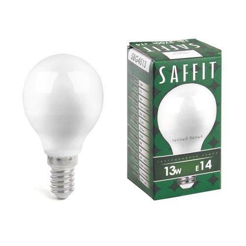 Лампа светодиодная Feron SAFFIT 13W E14 2700K SBG4513 Шарик 55157