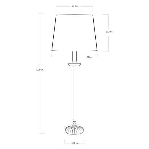 Настольная лампа “Грант” с черным абажуром JJ11071-1TA фото 6