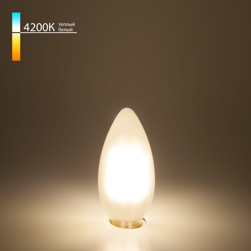 Филаментная светодиодная лампа Elektrostandart Свеча F С35 7W 4200K E14 BLE1410 фото 3