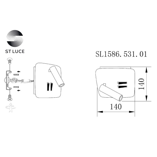 Спот ST Luce PINAGGIO SL1586.531.01 фото 6