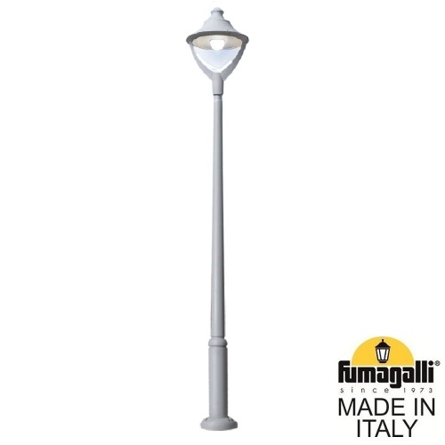 Парковый фонарь  Fumagalli BEPPE серый, прозрачный P50.362.000.LXH27