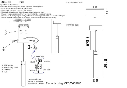 Светильник встроенный Crystal Lux CLT 036 CLT 036C1100 GO фото 4