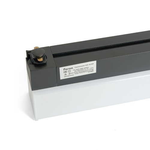 Светодиодный светильник Feron AL120 трековый однофазный на шинопровод 60W 6500K 160 градусов черный 48573 фото 9