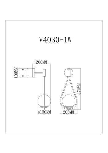 Светильник Moderli V4030-1W фото 4