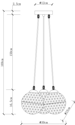 Подвесной светильник Arte Lamp GELATO A9508SP-3CC фото 9