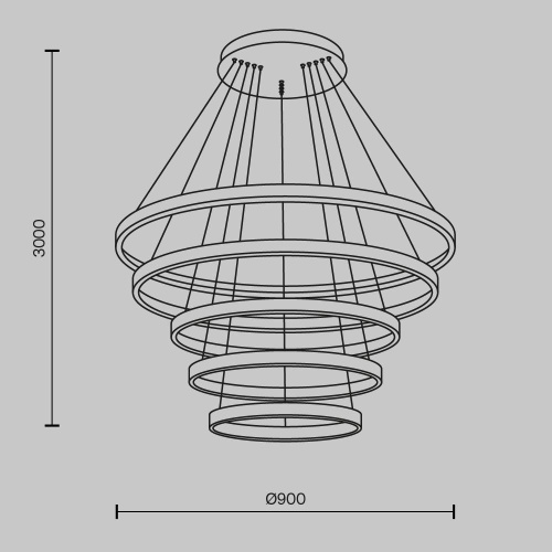 Подвесной светильник Maytoni Rim MOD058PL-L200BK фото 4