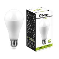 Лампа светодиодная Feron 30W 230V E27 4000K A80, LB-130 38195