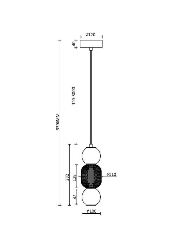 Подвесной светильник Maytoni Drop MOD273PL-L16CH3K фото 4