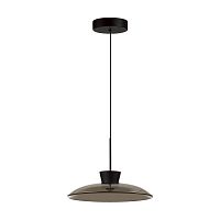 Подвес Odeon Light L-VISION ODL24 321 SAUCER черный/дымчатый/металл/стекло LED 9W 3000К  5055/9L