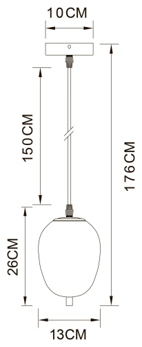 Светильник подвесной Arte Lamp FREDDIE A2232SP-1PB фото 7