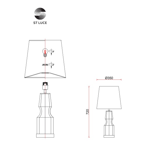 Прикроватная лампа ST LUCE SAYA SL1005.704.01 фото 7