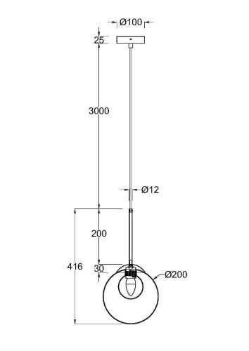Подвесной светильник Maytoni Basic form MOD521PL-01G3 фото 4