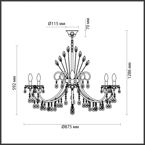 Люстра Odeon Light HALL VERSIA 4977/10 фото 3