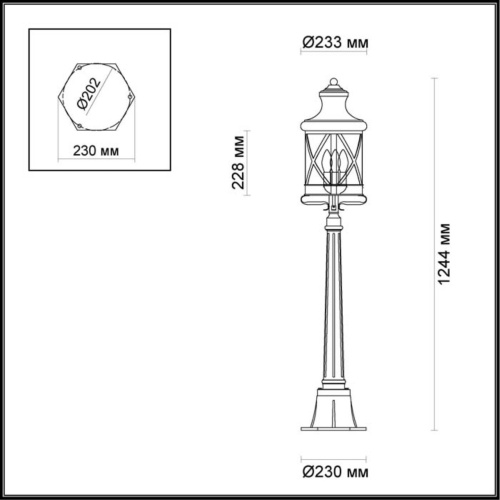 Уличный светильник Odeon Light Sation 4045/3F фото 3