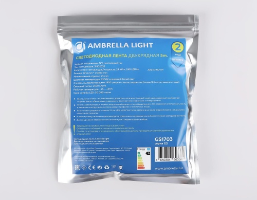 Светодиодная лента Ambrella двухрядная Light GS1703 фото 10