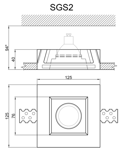 Гипсовый светильник Artpole SGS2 фото 3