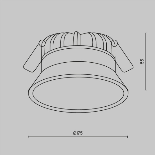 Встраиваемый светильник Technical DL053-24W3K-W фото 9