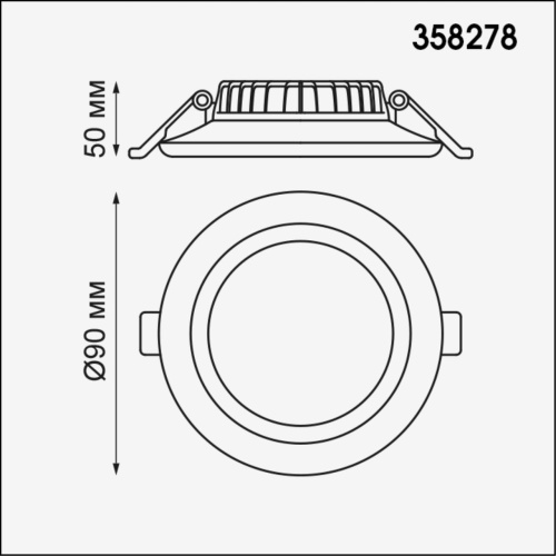 Встраиваемый светильник NOVOTECH JOIA 6W 358278 фото 3