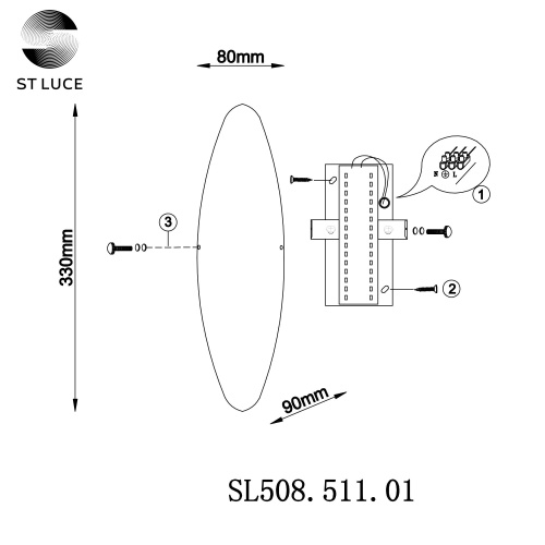 Светильник настенный SNELLO SL508.511.01 фото 8