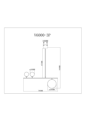 Светильник Moderli V6000-3P фото 4