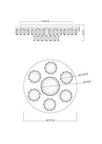 Люстра Globo AMUR 49350-60 фото 8