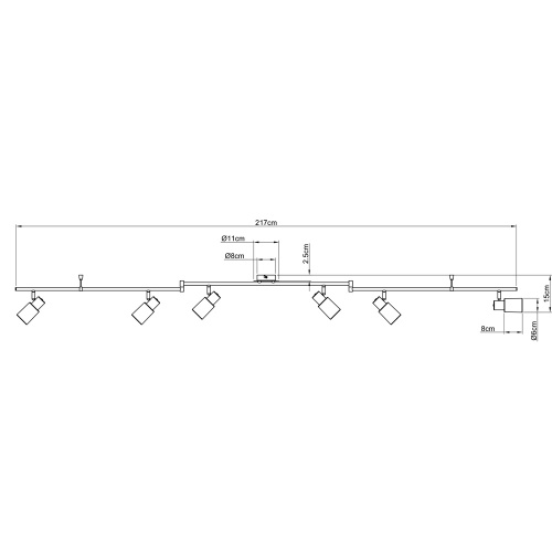 Спот Arte Lamp Cavalletta  A4510PL-6SS фото 5