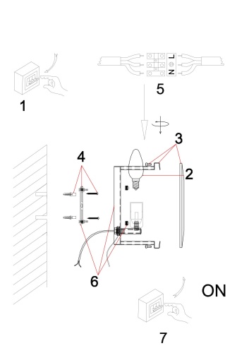 Светильник настенный Divinare Ostin 1100/02 AP-1 фото 4