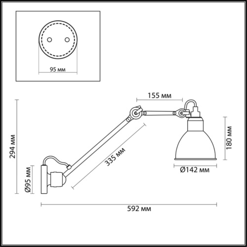 Бра Odeon Light Arta 4126/1WD фото 3