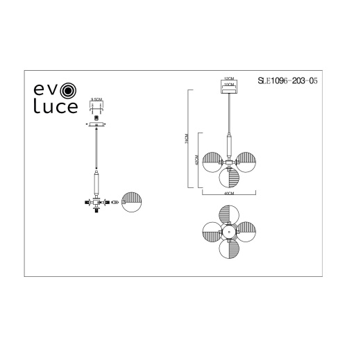 Светильник подвесной Evoluce AVEIRO SLE1096-203-05 фото 7
