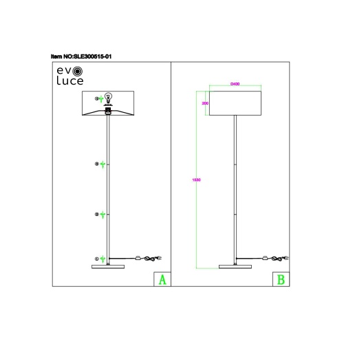 Торшер Evoluce BRESCIA SLE300515-01 фото 4