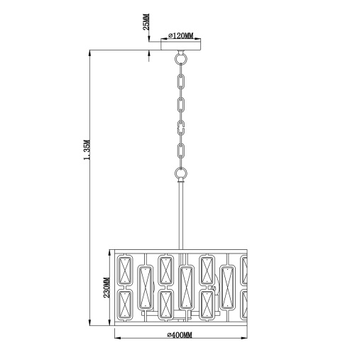 Подвесной светильник ESCADA GLOW Chrome 2102/4S фото 7