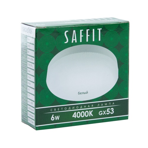 Лампа светодиодная Feron SAFFIT 6W 230V GX53 4000K, SBGX5306 55195 фото 3