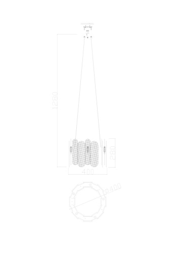 Подвесной светильник Freya Modern Deserto FR5141PL-05BS фото 4