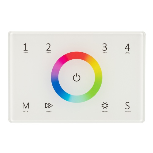 Панель Sens SMART-P83-RGB White (230V, 4 зоны, 2.4G) (Arlight, IP20 Пластик, 5 лет) фото 3