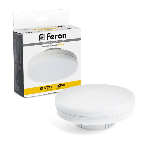 Лампа cветодиодная Feron 20W GX70 2700K 48306